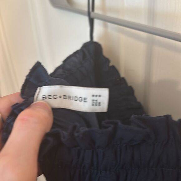 Bec&Bridge ruffle off the shoulder romper NWOT Size 8 - Picture 5 of 5